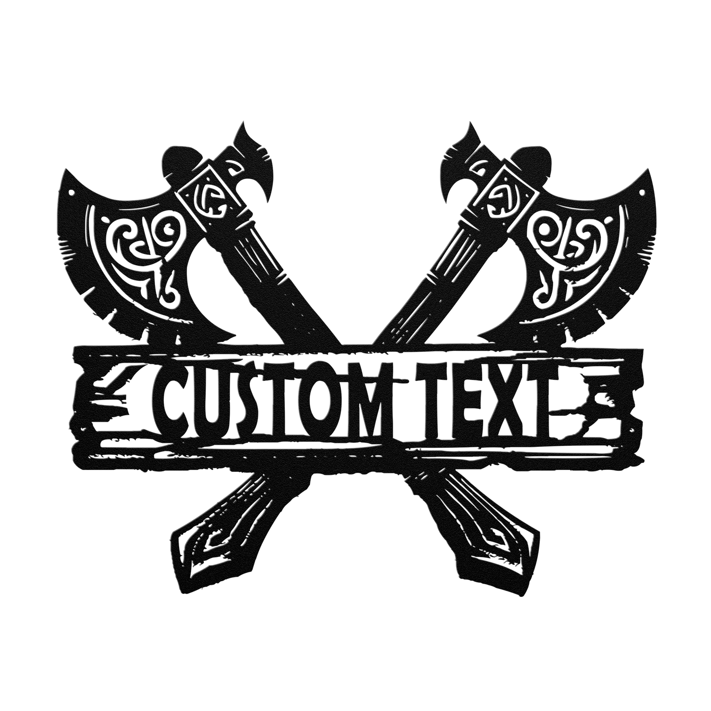 Rustic warrior metal wall piece