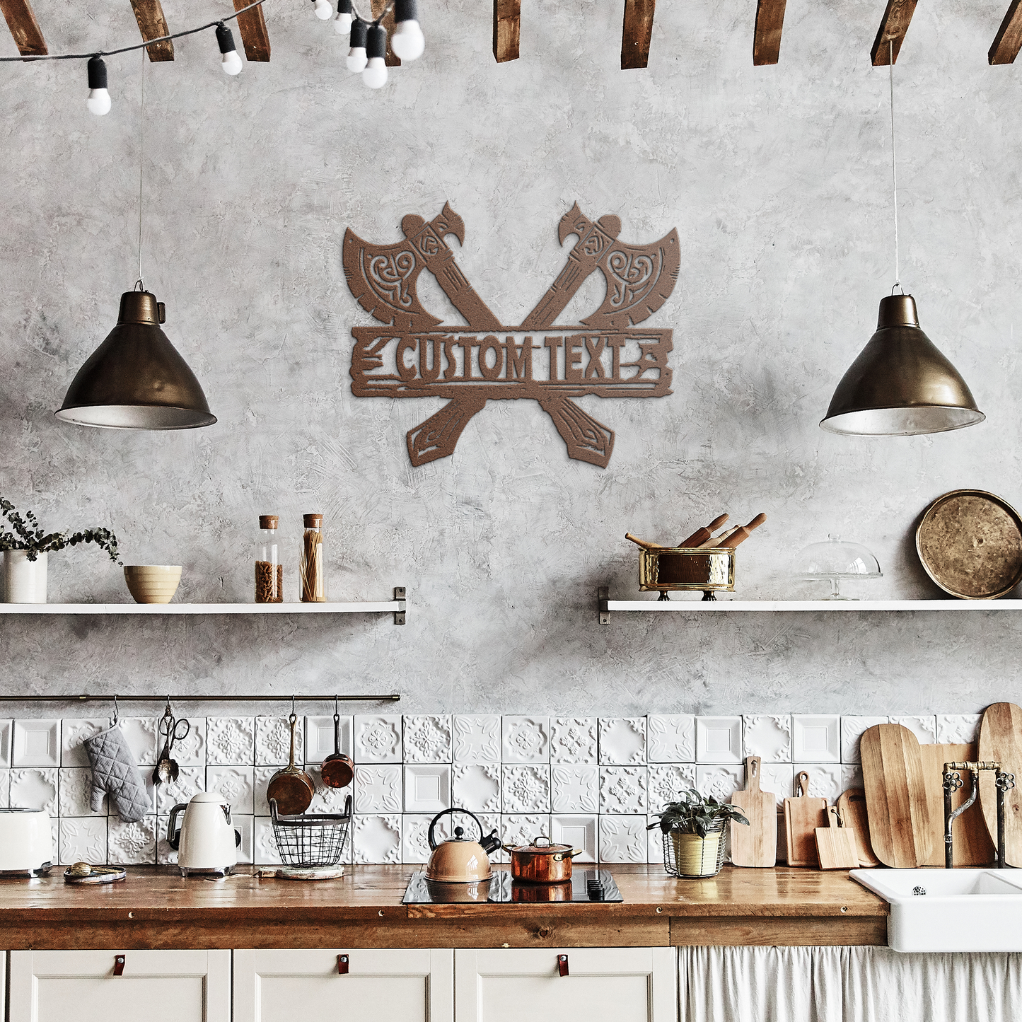 Personalized_Viking_Axe_Metal_Wall_Art__Copper_Rustic_Kitchen_Mockup.png