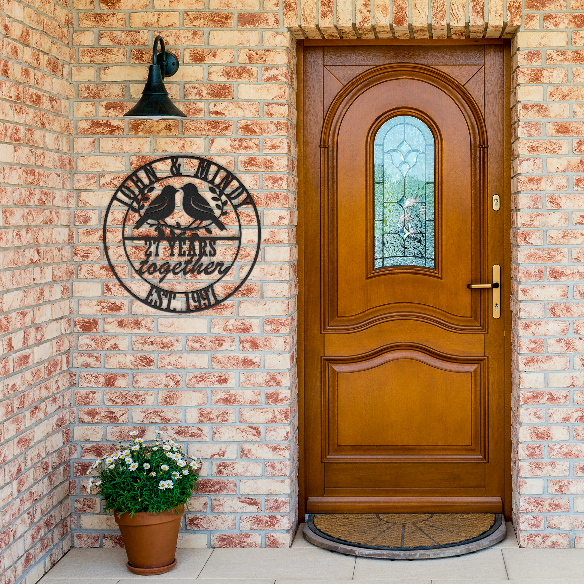 Personalized_Wedding_Anniversary_Lovebir_Black_Brick_Entrance_Mockup.png