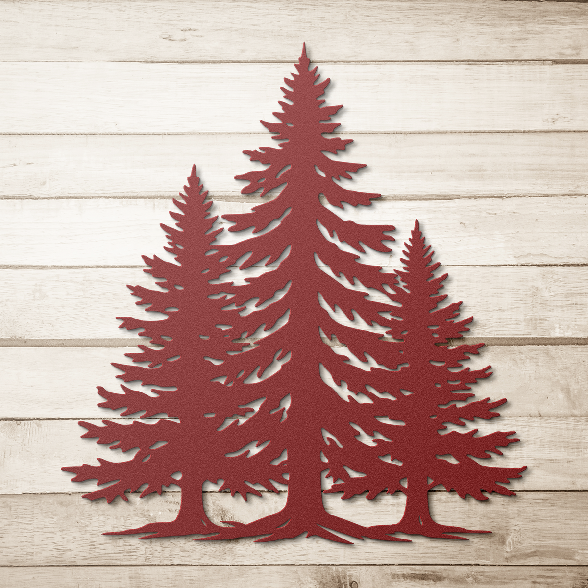 Pine Tree Metal Wall Art Cedar Tree Steel Sign Cabin Decor – Metal Art ...