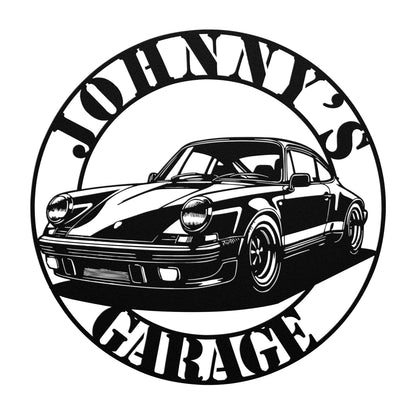 Porsche 911 metal wall art