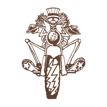 Hippie rock music decor metal sign