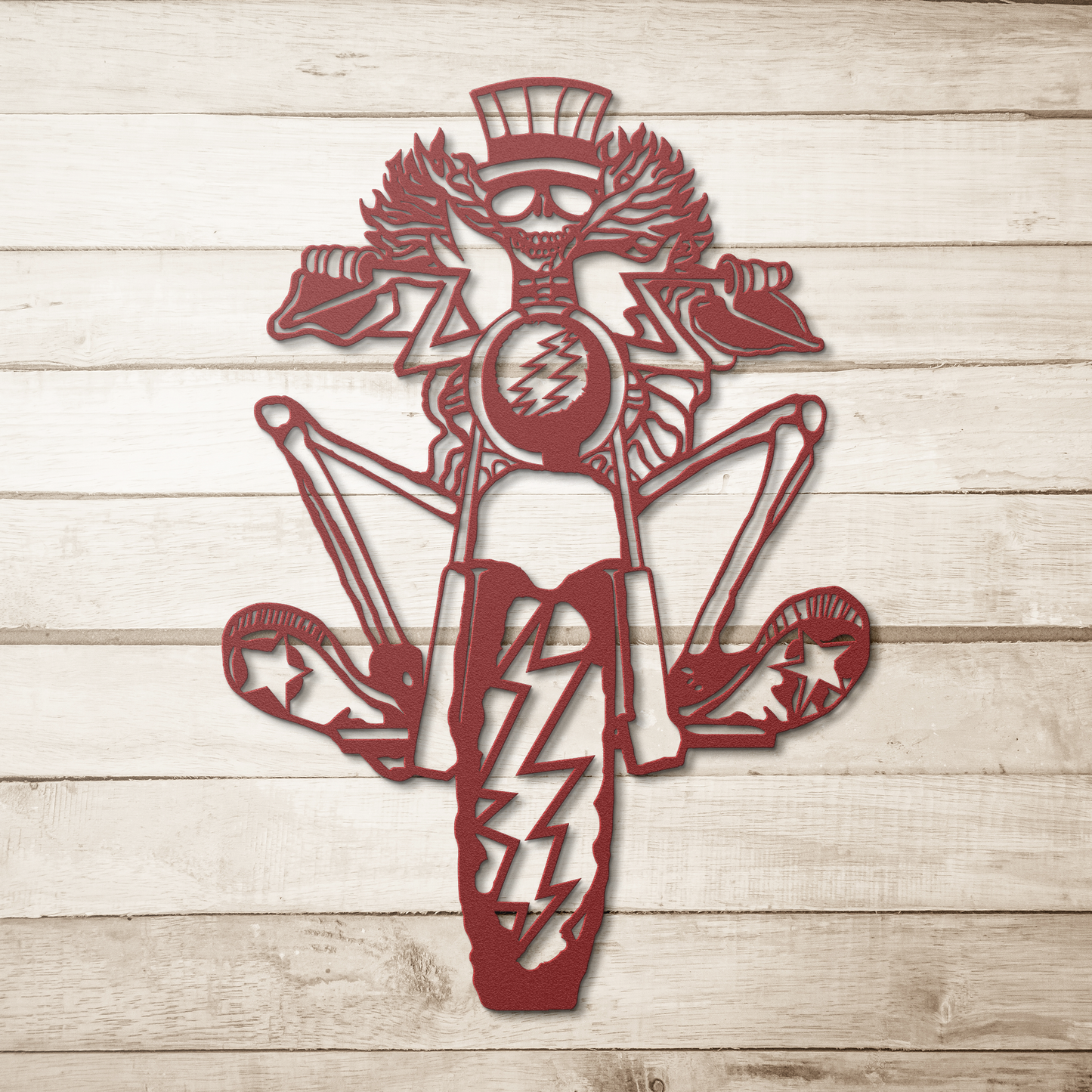 Retro Grateful Dead metal wall hanging