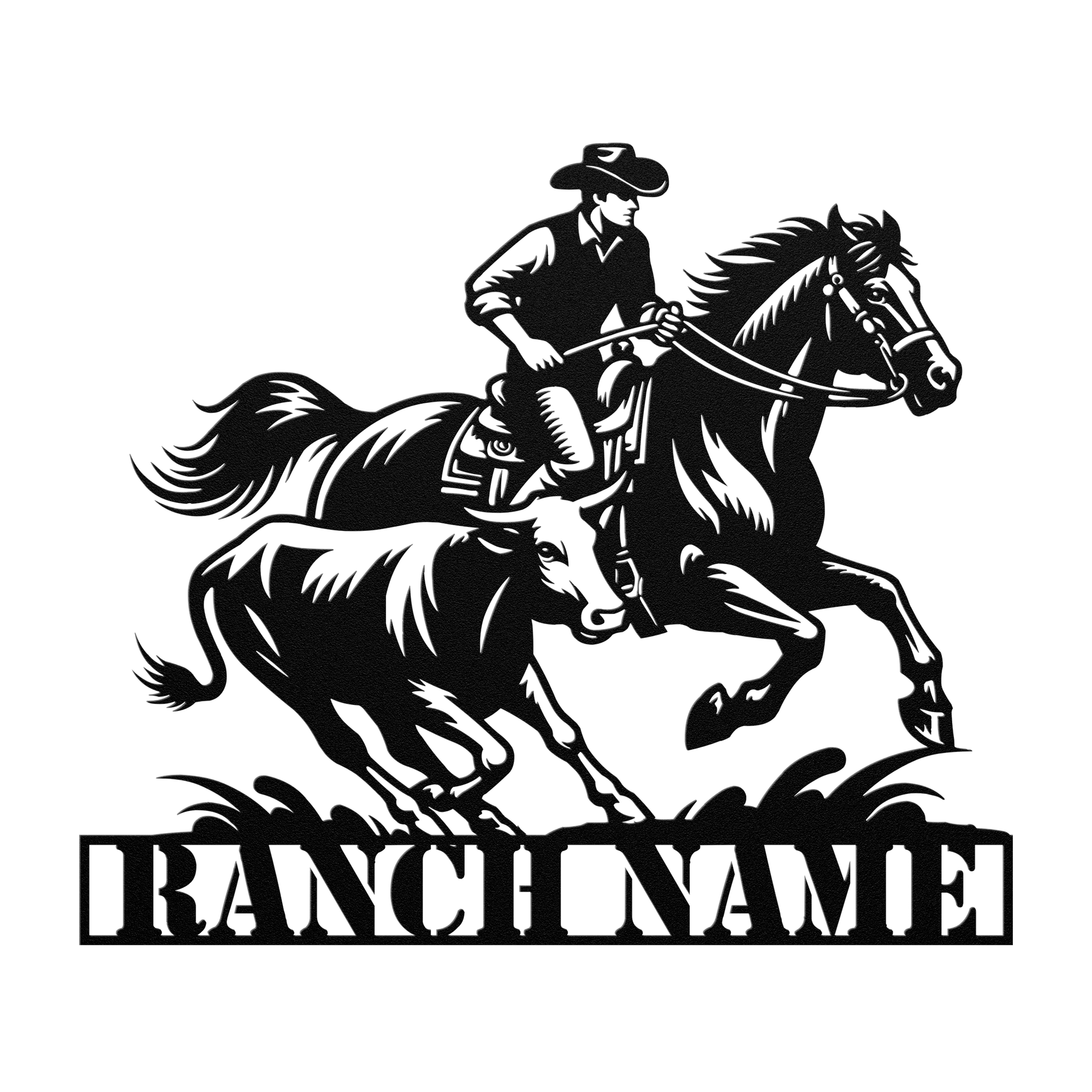 Ranch_Cowboy_Chasing_Cow_Metal_Sign__We_Black_Transparent_Mockup.png