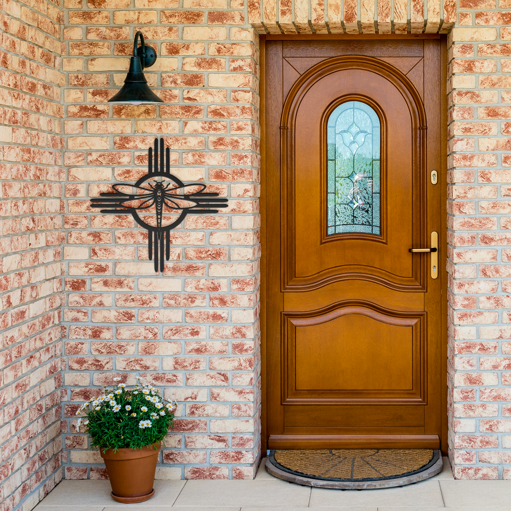 Southwest metal wall art for entryway or living room