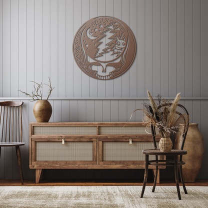 Steal_Your_Face_Grateful_Dead_Sun_and_Mo_Copper_Rustic_Hallway_Mockup.png