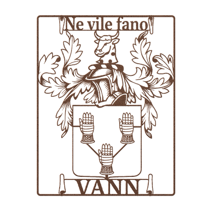 Metal Banner Family Crest 
