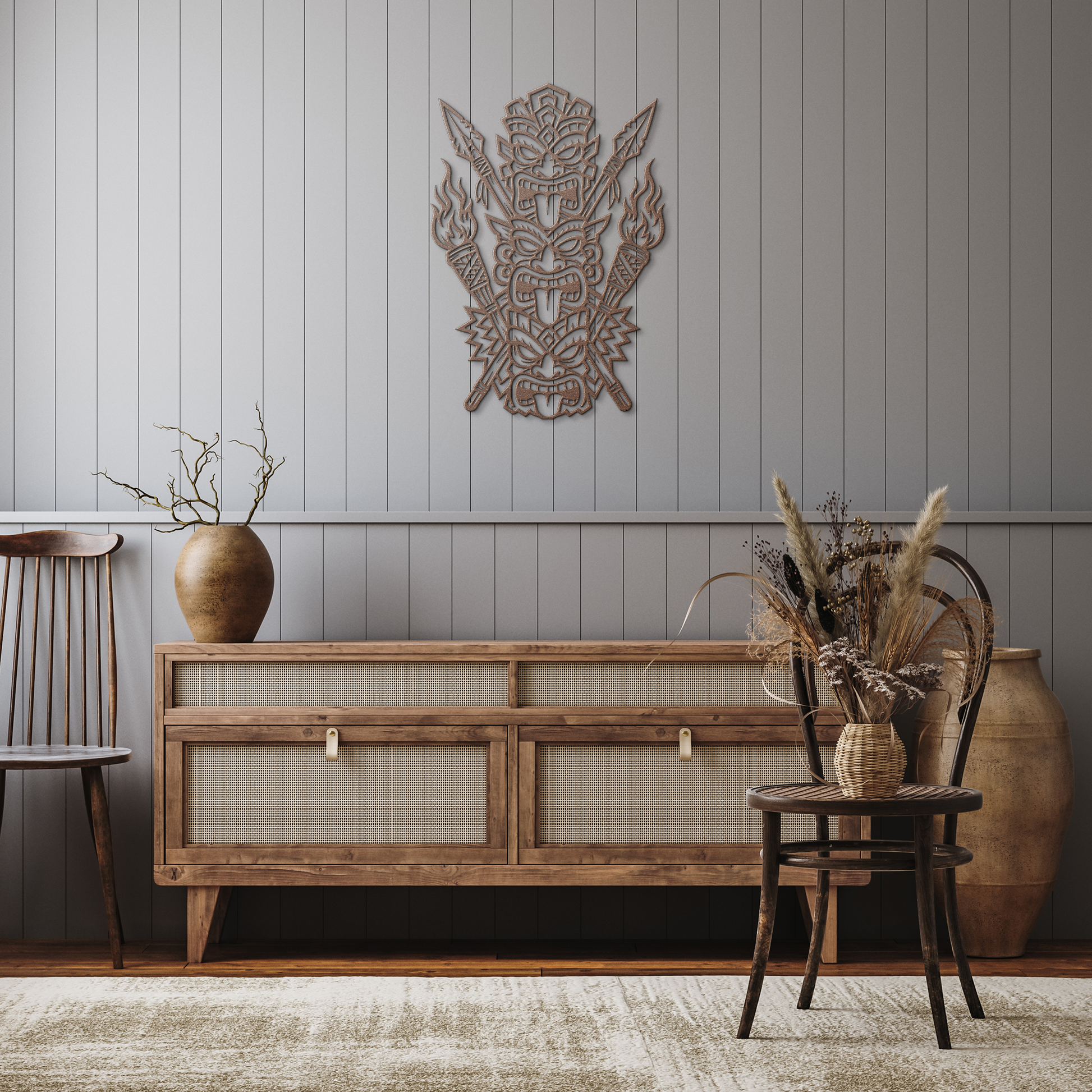 Tribal_Tiki_Totem_Metal_Wall_Art_Tropica_Copper_Rustic_Hallway_Mockup.png_15639460