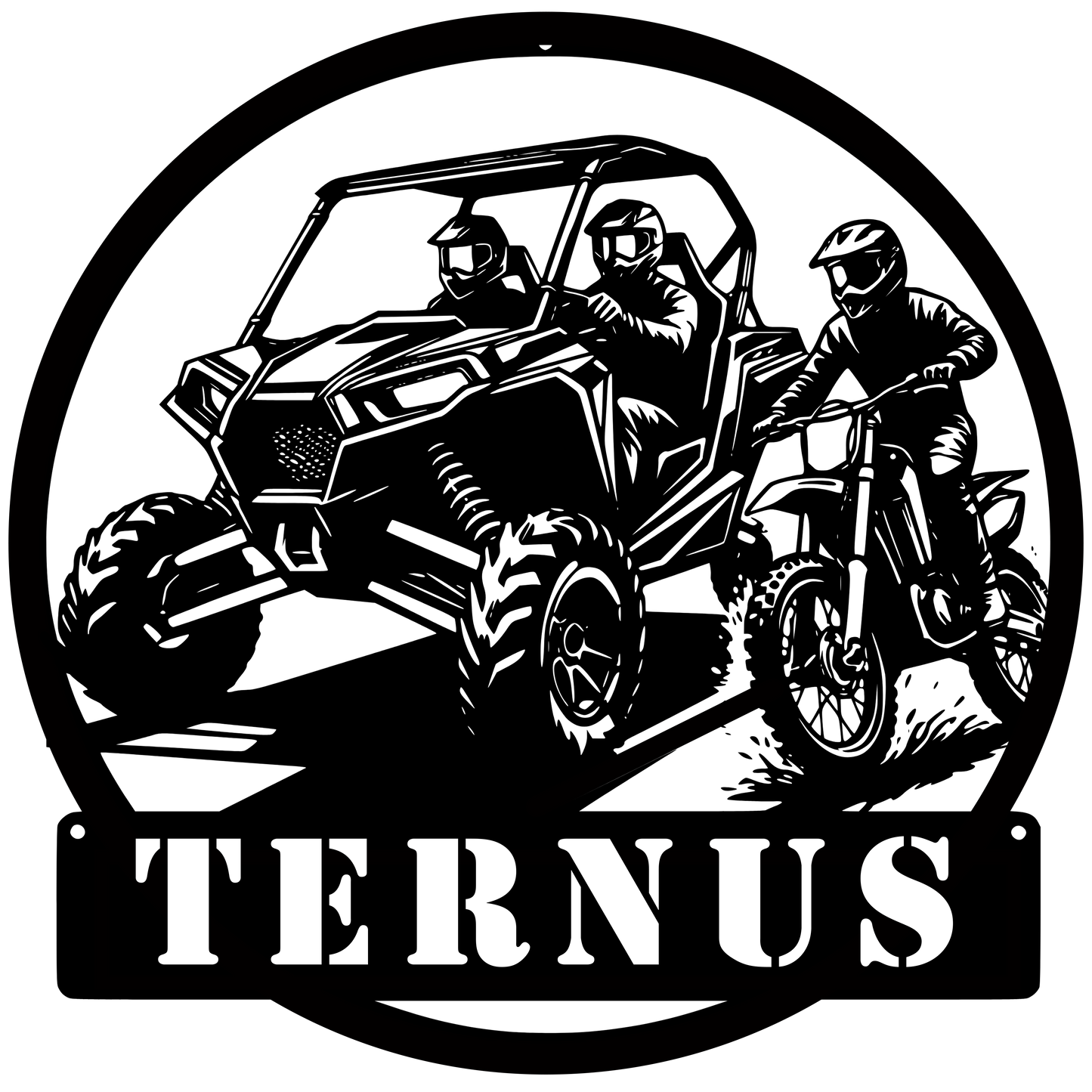 Custom Car or Motorcycle Metal Wall Art – Personalized Garage Sign