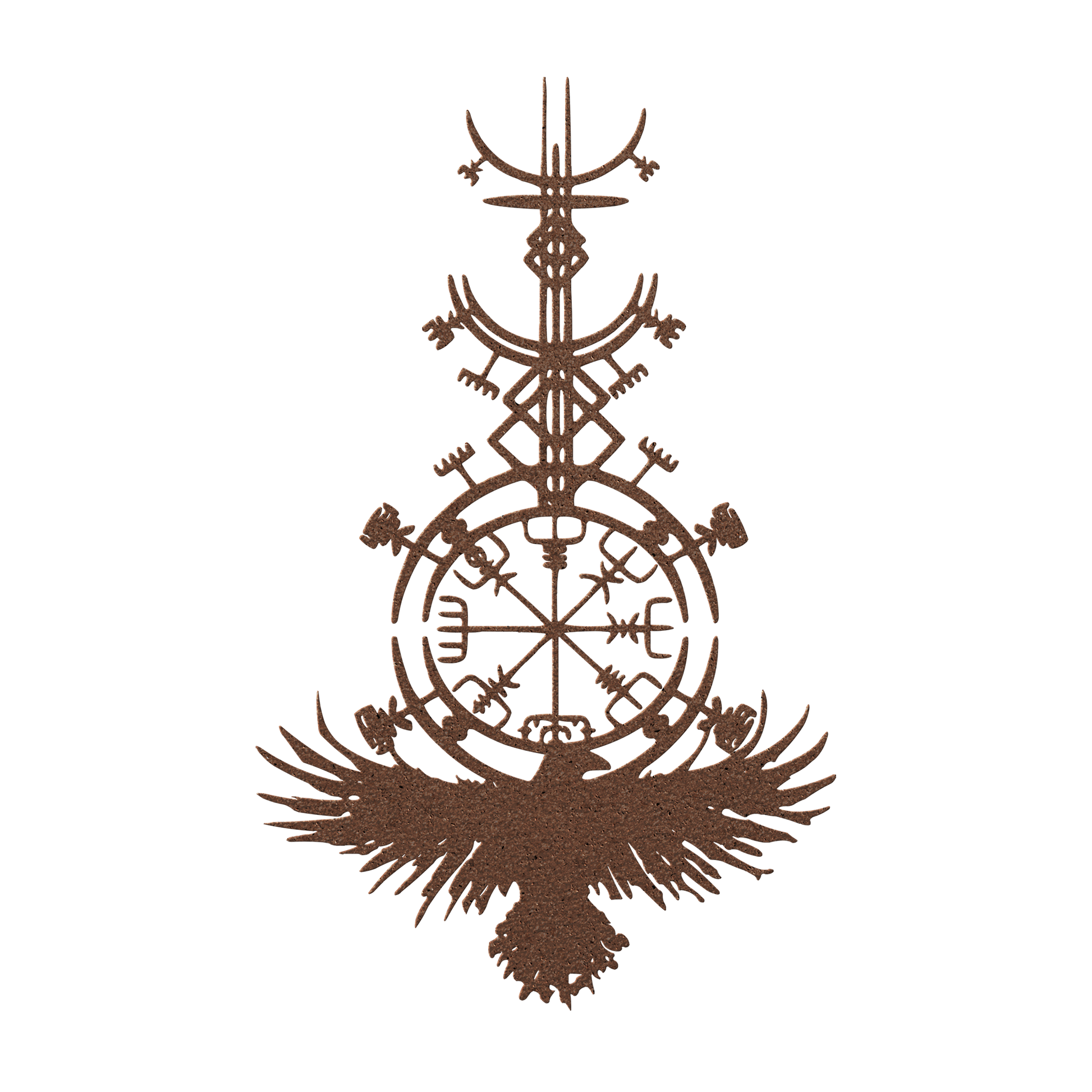 Nordic Viking metal wall art for home or cabin