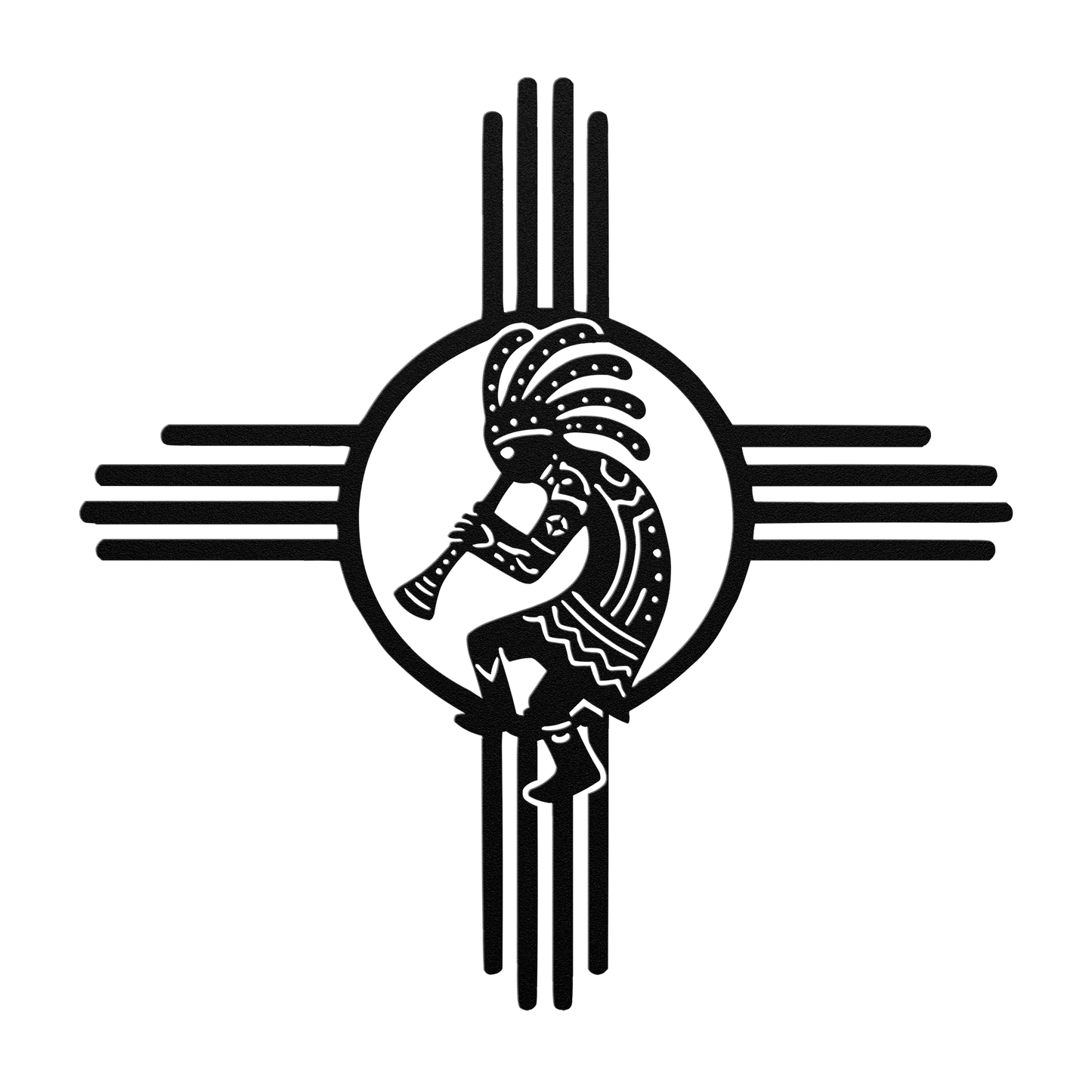 kokopelli metal sign