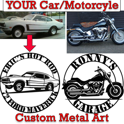 Personalized vehicle wall decor